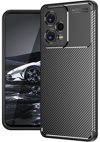 Xiaomi Redmi Için Note 12 5g (Hindistan)/poco X5 5g Karbon Fiber Doku Telefon Kılıf Anti-Çizelge Tpu Telefon Kapağı (Yurt Dışından)