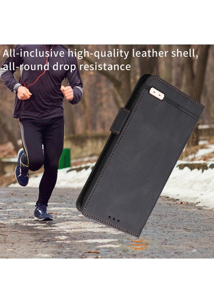 Xiaomi Için Redmi Not 12S 4g Toz Geçirmez Telefon Kılıfı Donanım Dekor Stand Kapağı Cüzdan Pu Deri Kabuk Black (Yurt Dışından) fırsatları
