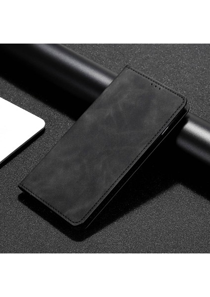 Xiaomi Için Redmi Note 12 4g Kart Tutucu Telefon Kılıfı Cilt Touch Pu Deri Stand Kapak Black (Yurt Dışından)
