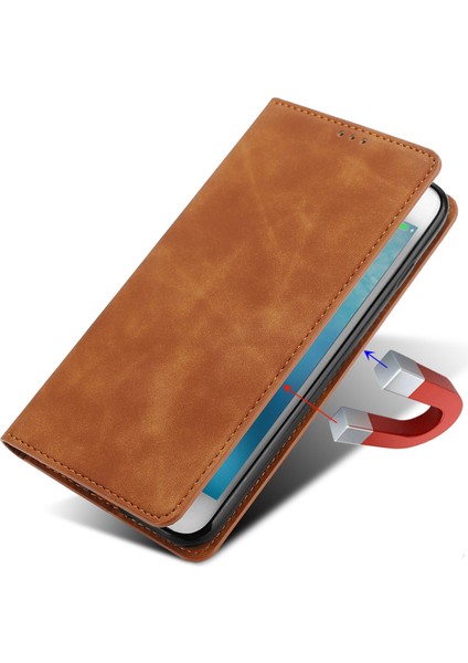 Xiaomi Için Redmi Note 12 4g Kart Tutucu Telefon Kılıfı Cilt Touch Pu Deri Stand Kapak Black (Yurt Dışından)