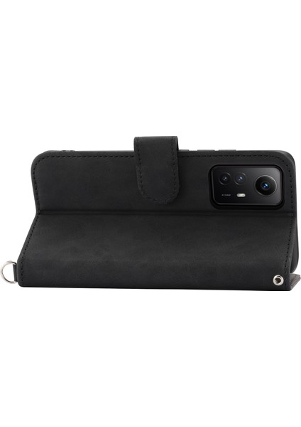 Xiaomi Redmi Için Şok Geçirmez Kılıf Not 12S 4g Çiçek Baskılı Deri Kapak Cilt Touch Cüzdan Telefon Kılıfı Strap-Black (Yurt Dışından) indirimleri