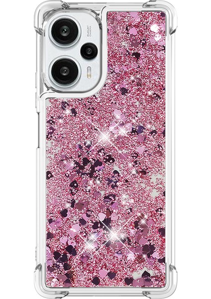 Xiaomi Için Poco F5 5g/redmı Not 12 Turbo Sıvı Yüzen Kılıf Takviyeli Köşeler Tpu Telefon Kapak Gül Golü/kalpler (Yurt Dışından) modelleri