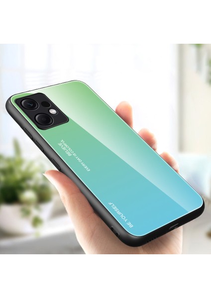 Xiaomi Için Redmi Note 12 4g Gradyan Renkli Telefon Geri Kılıf Temsilli Cam+Pc+Tpu Şok Geçirmez Koruyucu Kapak-Cuver+Mavi (Yurt Dışından) indirimleri