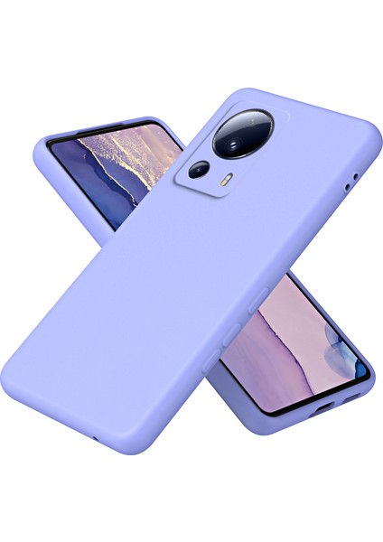 Xiaomi 13 Lite/civi 2 5g 2.2mm Tpu Telefon Kılıfı Fiber Astar Ka Anti-Drop Telefon Kapak Morası (Yurt Dışından)