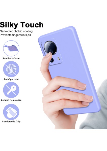 Xiaomi 13 Lite/civi 2 5g 2.2mm Tpu Telefon Kılıfı Fiber Astar Ka Anti-Drop Telefon Kapak Morası (Yurt Dışından) fiyatları