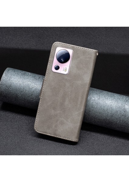 Xiaomi 13 Lite/civi 2 5g Stand Telefon Kılıfı Pu Deri Cüzdan Telefon Kapağı Strap-Grey (Yurt Dışından) indirimleri