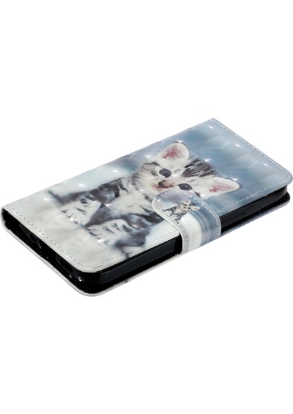 Xiaomi Için Poco X5 Pro 5g/redmi Note 12 Pro Hız 5g/not 12 Pro 5g 3D Desen Baskı Telefon Kılıfı Pu Deri Cüzdan Stand Anti-Drop Cover Cat (Yurt Dışından) indirimleri