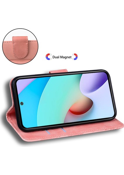 Xiaomi Için Cüzdan Stand Kılıfı 13 Lite/civi 2 5g Pu Deri Kaplan Baskılı Şok Geçirmez Telefon Kapak Pembe (Yurt Dışından)