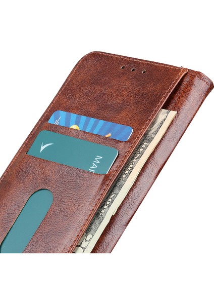 Xiaomi Için Khazhen 13 Lite/civi 2 5g Deri Telefon Kılıf Cüzdan Standı Stand Anti-Çizelge Telefon Kapak-Kahverengi (Yurt Dışından) fiyatları