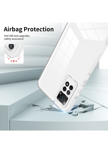 Xiaomi Redmi Için Note 12 Pro 4g Telefon Kılıfı Tpu Arka Plaka+Pc Çerçevesi+Pc Kamera Halkası Kapak-Beyaz Temizle (Yurt Dışından) modelleri