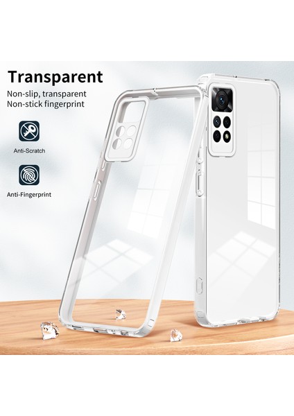 Xiaomi Redmi Için Note 12 Pro 4g Telefon Kılıfı Tpu Arka Plaka+Pc Çerçevesi+Pc Kamera Halkası Kapak-Beyaz Temizle (Yurt Dışından) indirimleri