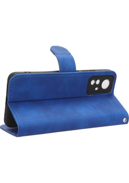 Xiaomi Için Redmi Not 12S 4g Pu Deri Cüzdan Flip Cover Cilt Touch Stand Telefon Kılıfı Mavisi (Yurt Dışından) modelleri