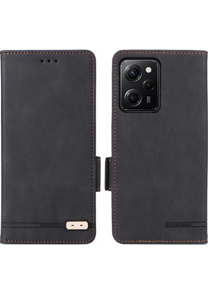 Xiaomi Redmi Için Note 12 Pro Speed ​​5g/poco X5 Pro 5g/redmi Note 12 Pro 5g Deri Cüzdan Telefon Kılıfı Stand Flip Cep Telefonu Kapak Black (Yurt Dışından)