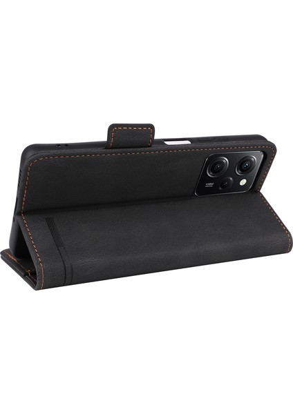 Xiaomi Redmi Için Note 12 Pro Speed ​​5g/poco X5 Pro 5g/redmi Note 12 Pro 5g Deri Cüzdan Telefon Kılıfı Stand Flip Cep Telefonu Kapak Black (Yurt Dışından) fırsatları