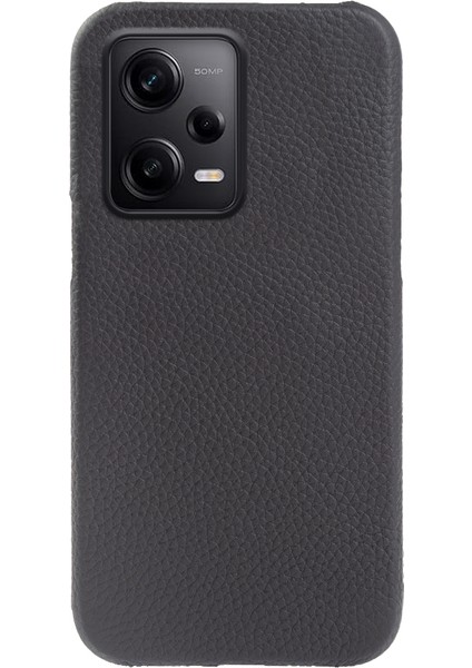 Xiaomi Redmi Için Note 12 Pro 5g/note 12 Pro Speed ​​5g/poco X5 Pro 5g Telefon Kılıfı Orijinal Inek Deri Kaplamalı Pc Manyetik Kabuk Black (Yurt Dışından)