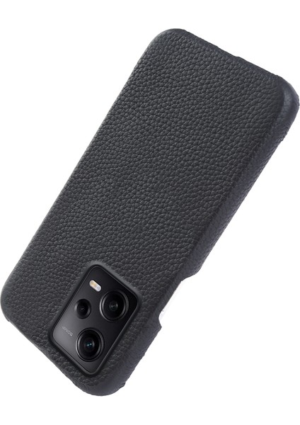 Xiaomi Redmi Için Note 12 Pro 5g/note 12 Pro Speed ​​5g/poco X5 Pro 5g Telefon Kılıfı Orijinal Inek Deri Kaplamalı Pc Manyetik Kabuk Black (Yurt Dışından) indirimleri