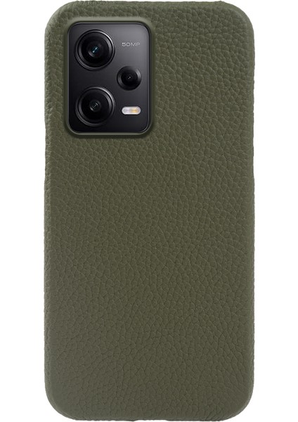 Xiaomi Redmi Için Note 12 Pro 5g/note 12 Pro Speed ​​5g/poco X5 Pro 5g Telefon Kılıfı Orijinal Inek Deri Kaplamalı Pc Manyetik Kabuk Yeşili (Yurt Dışından)