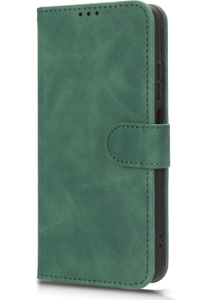 Xiaomi Için Redmi Not 12S 4g Pu Deri Cüzdan Flip Cover Cilt-Touch Stand Telefon Vaka Yeşili (Yurt Dışından)