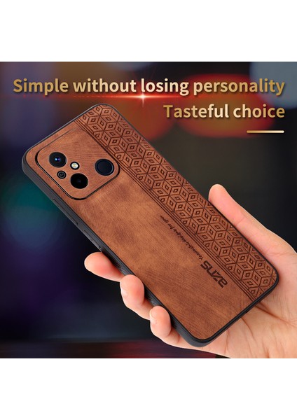 Xiaomi Poco C55 4g Için Kayma Önleyici Telefon Kasası, Basılı Deri Kaplı Tpu Akıllı Telefon Kapak-Mavi (Yurt Dışından) fiyatları