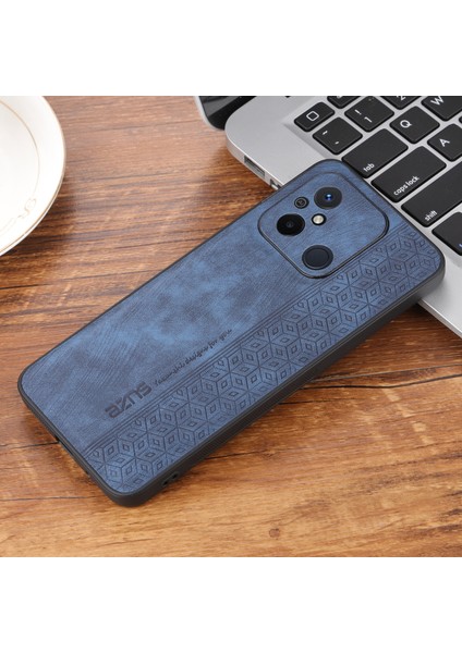 Xiaomi Poco C55 4g Için Kayma Önleyici Telefon Kasası, Basılı Deri Kaplı Tpu Akıllı Telefon Kapak-Mavi (Yurt Dışından) modelleri