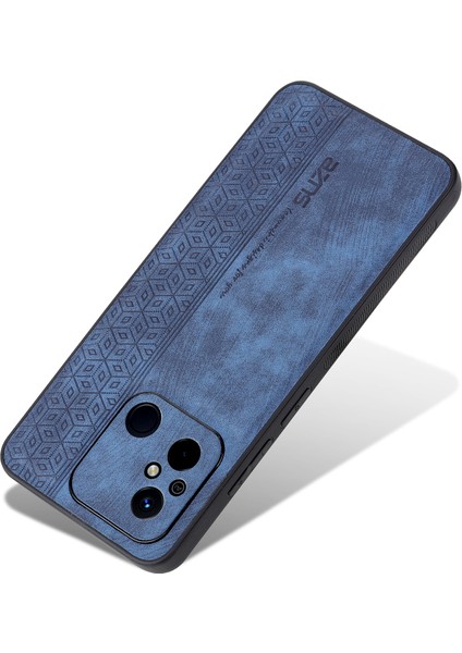 Xiaomi Poco C55 4g Için Kayma Önleyici Telefon Kasası, Basılı Deri Kaplı Tpu Akıllı Telefon Kapak-Mavi (Yurt Dışından) indirimleri