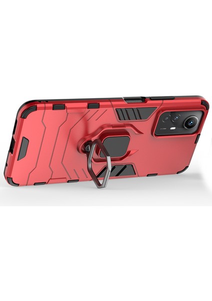 Xiaomi Için Redmi Note 12S 4g Kickstand Cep Telefon Kılıfı Yumuşak Tpu Sabit Pc Cep Telefonu Kapak-Kırmızı (Yurt Dışından) fiyatları