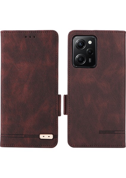 Xiaomi Redmi Için Note 12 Pro Speed ​​5g/poco X5 Pro 5g/redmi Note 12 Pro 5g Deri Cüzdan Telefon Kılıfı Stand Flip Cep Telefonu Kapak Kavurosu (Yurt Dışından)