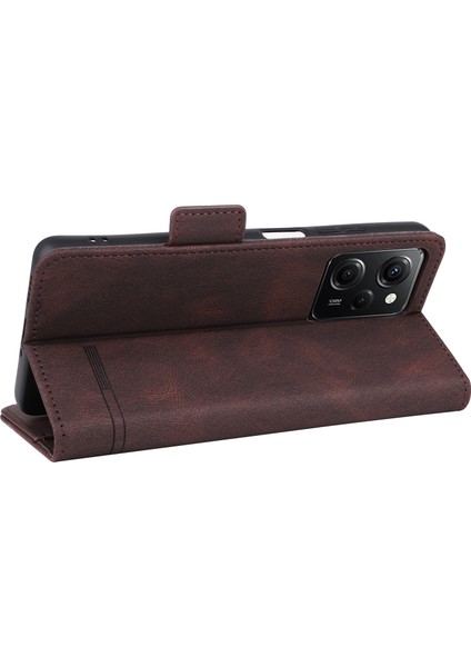 Xiaomi Redmi Için Note 12 Pro Speed ​​5g/poco X5 Pro 5g/redmi Note 12 Pro 5g Deri Cüzdan Telefon Kılıfı Stand Flip Cep Telefonu Kapak Kavurosu (Yurt Dışından) fırsatları
