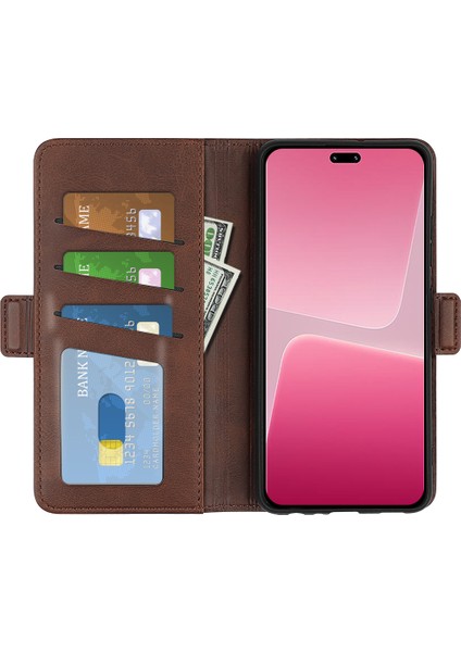Xiaomi Için 13 Lite/civi 2 5g Buzağı Doku Cep Telefonu Kapak Standı Cüzdan Pu Deri Telefon Kahretsin (Yurt Dışından) fiyatları
