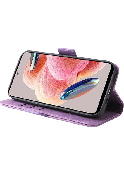 Xiaomi Redmi Için Şok Geçirmez Kılıf Not 12 4g Anti-Drop Pu Deri Telefon Kapak Morası (Yurt Dışından) modelleri