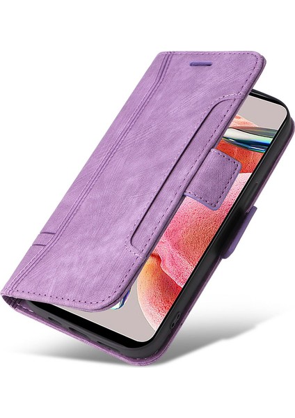 Xiaomi Redmi Için Şok Geçirmez Kılıf Not 12 4g Anti-Drop Pu Deri Telefon Kapak Morası (Yurt Dışından) indirimleri