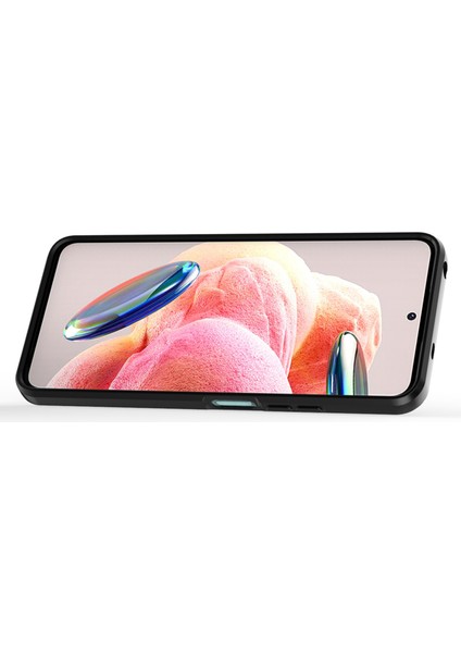 Pc+Tpu Xiaomi Için Redmi Note 12 4g, Telefon Kılıfı Slayt Lens Koruma Kickstand Cover-Blue (Yurt Dışından)