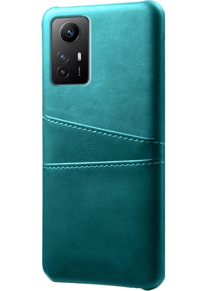 Xiaomi Için Redmi Note 12S 4g Koruyucu Telefon Kılıfı Çift Kart Yuvaları Pu Deri Kaplamalı Sert Pc Kapak Yeşili (Yurt Dışından) fiyatları