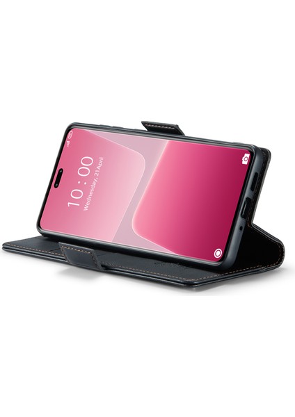 Xiaomi 13 Lite/civi 2 5g Anti-Çizelge Telefon Kılıfı Rfıd Engelleme Pu Deri Flip Cover-Black (Yurt Dışından) modelleri
