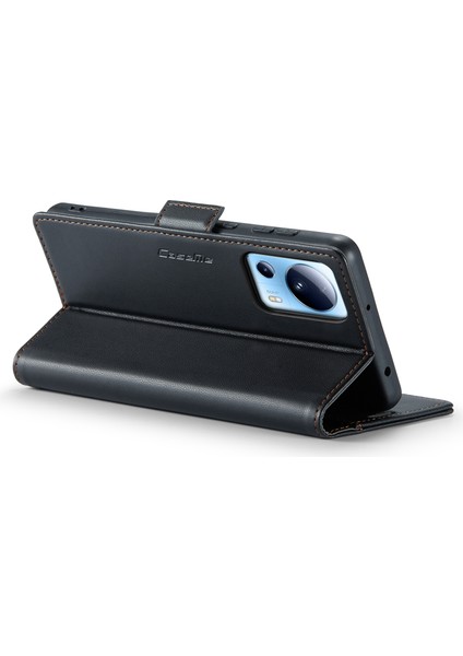 Xiaomi 13 Lite/civi 2 5g Anti-Çizelge Telefon Kılıfı Rfıd Engelleme Pu Deri Flip Cover-Black (Yurt Dışından) fırsatları