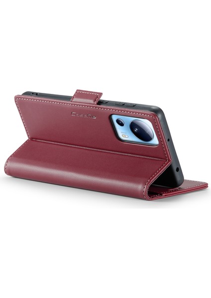 Xiaomi 13 Lite/civi 2 5g Anti-Çizelge Anti-Slatch Telefon Kılıfı Rfıd Engelleme Pu Deri Flip Cover-Red (Yurt Dışından) fırsatları