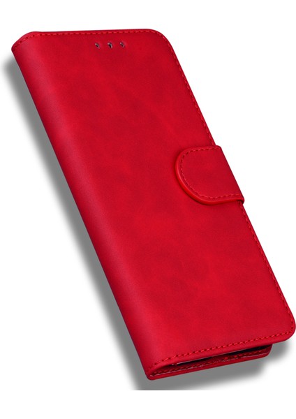 Xiaomi Redmi Için Cüzdan Kılıfı Not 12 Turbo/poco F5 5g, Stand Pu Deri Telefon Kapak-Kırmızı (Yurt Dışından) fırsatları