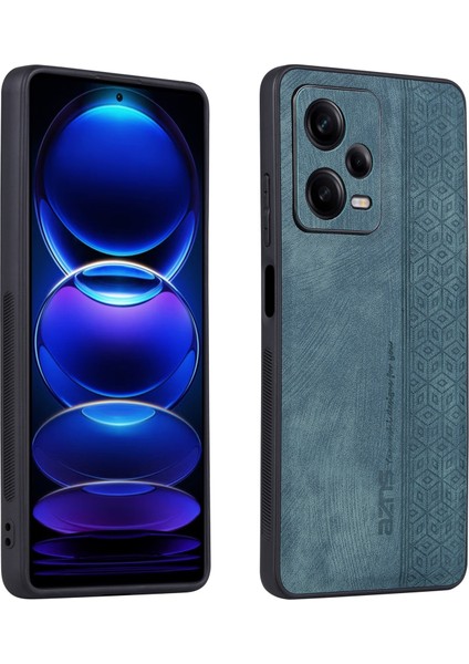 Xiaomi Redmi Için Note 12 Pro 5g Pu Deri Stand Cüzdan Kapağı Strap Baskı Desenli Telefon Kılıfı Anti-Collision Pu Deri Kaplamalı Tpu Kapak Yeşili (Yurt Dışından)
