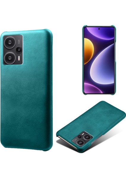 Xiaomi Için Redmi Note 12 Turbo/poco F5 5g Pu Deri Kaplamalı Pc Telefon Kılıf Buzağı Dokusu Damgara Karşıtı Kapak Yeşili (Yurt Dışından) fiyatları