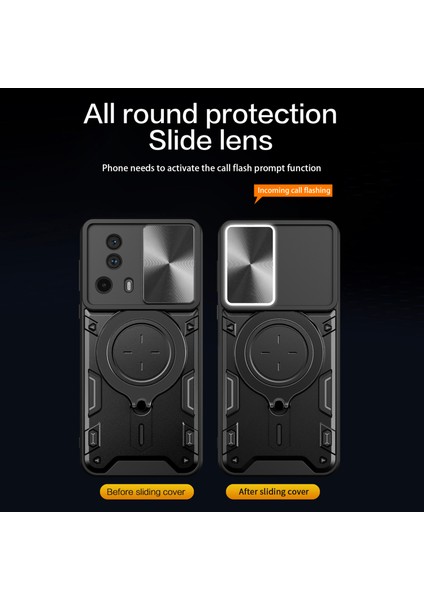 Xiaomi 13 Lite/civi 2 5g Pc+Tpu Slayt Kameralı Kapak Halkası ile Şok Geçirmez Kapak (Yurt Dışından) modelleri