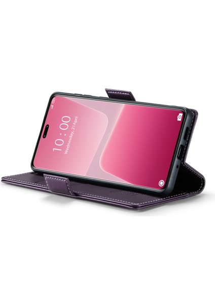 Xiaomi 13 Lite/civi 2 5g Anti-Çizelge Telefon Kılıfı Rfıd Engelleme Pu Deri Flip Kapak Morası (Yurt Dışından) modelleri