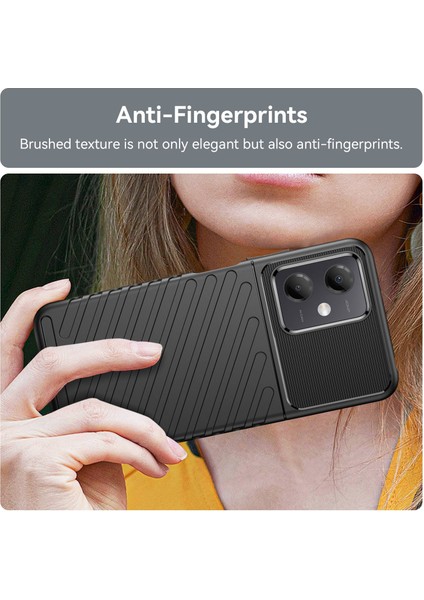 Xiaomi Redmi Için Arka Kabuk Not 12 5g (Global)/(Hindistan)/(Çin)/poco X5 5g Thunder Serisi Kalınlaştırılmış Tpu Telefon Kılıfı Dükürme Dokusu Telefon Kapak Black (Yurt Dışından) indirimleri