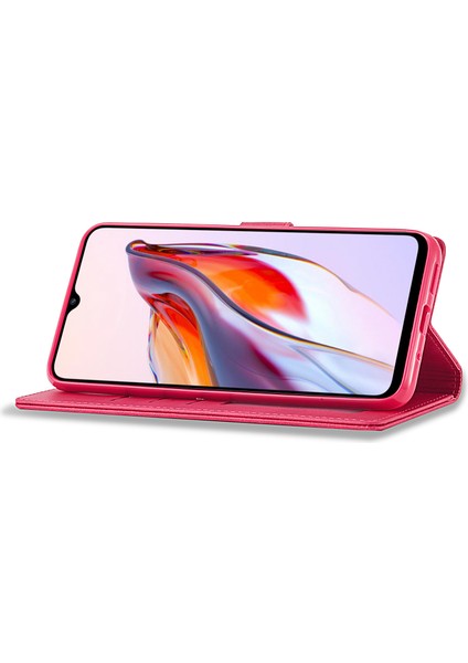 Xiaomi Redmi Için 12C 4G/11A 4g Bırak-Kötü Telefon Kılıf Buzağı Doku Cüzdan Stand Deri Cep Telefonu Kapak Pembe (Yurt Dışından) modelleri