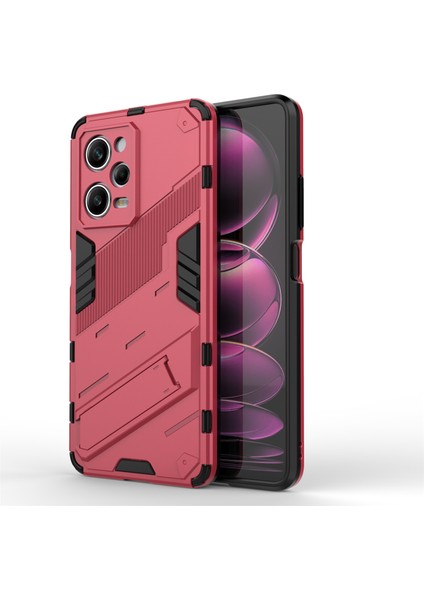 Xiaomi Redmi Için Note 12 Pro 5g Sabit Pc+Yumuşak Tpu Kickstand Case Anti-Cratch Cep Telefonu Kapak Çizgisi (Yurt Dışından)