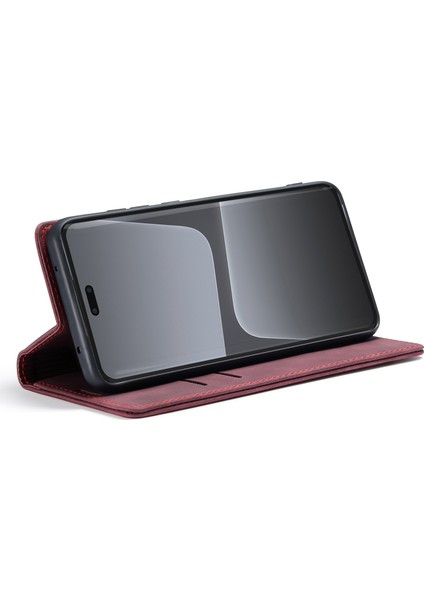 Xiaomi 13 Lite/civi 2 5g Telefon Cüzdan Kılıf Stand Deri Kapak Kırmızısı (Yurt Dışından) modelleri