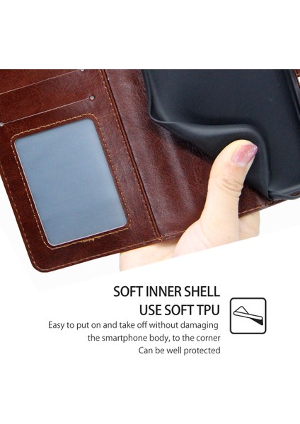 Xiaomi Için 13 Ultra Dokulu Pu Deri Deri Telefon Kılıfı Damla Geçirmez Cüzdan Standı Kapak-Kahverengi (Yurt Dışından) indirimleri