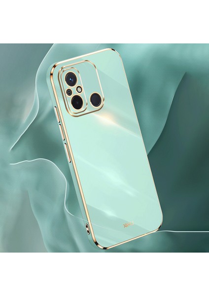 Xiaomi Için Xinli Redmi 12C 4g Hassas Lens Kesme Telefon Kılıfı Elektrapan Altın Kenar Esnek Tpu Kapak-Kırmızı (Yurt Dışından) fiyatları