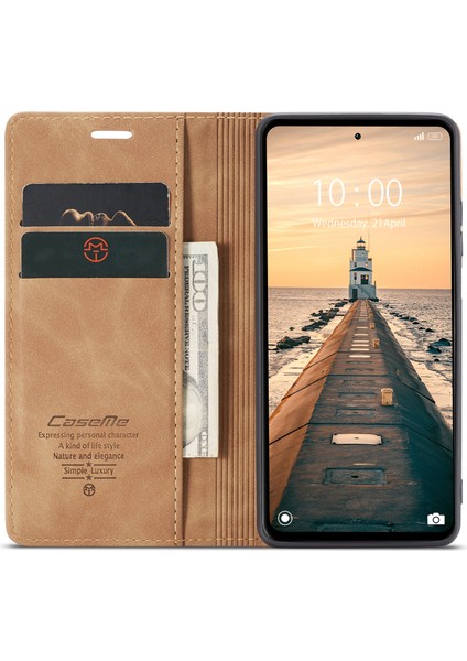 Xiaomi Için Redmi Note 12 4g Pu Deri Telefon Standı Kılıf Anti-Damla Cüzdan Kapak Kahverengi (Yurt Dışından) fiyatları