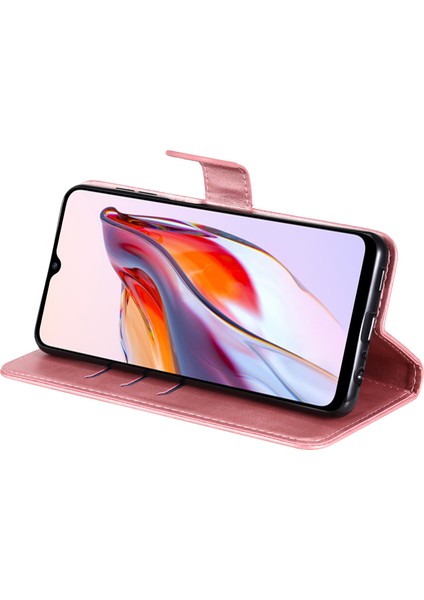 Xiaomi Redmi Için 12C 4G/11A 4g Deri Telefon Kılıfı Stand Cüzdan-Pembe ile Fermuar Cep Telefonu Kapağı (Yurt Dışından) fırsatları