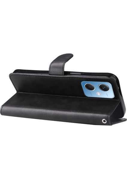 Buzağı Doku Xiaomi Için Telefon Kılıfı Not 12 5g (Global)/(Hindistan)/(Çin)/poco X5 5g Kitap Tarzı Pu Deri Fermuar Cep Flip Cüzdan Kapağı Stand-Black ile (Yurt Dışından) indirimleri